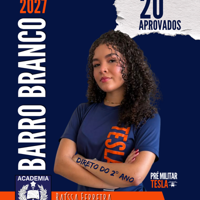 Raíssa Ferreira — Aprovada no Barro Branco